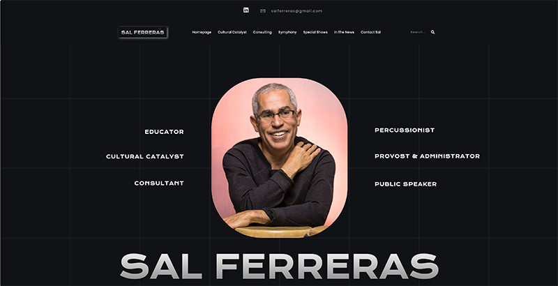 Salferreras.com completed website by Front Page SEO & Website Design Victoria